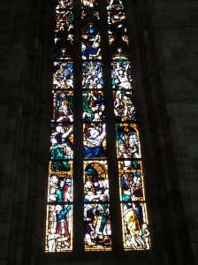 navata sinistra vetrata storie del re david